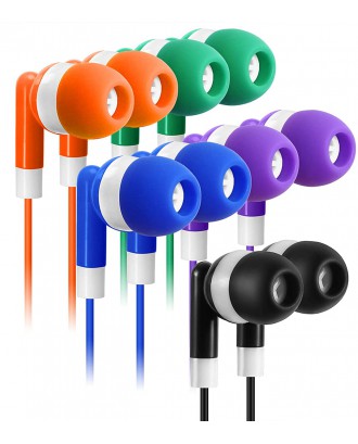 Bulk Earbuds Headphones 100 Pack Earphones- Keewonda Wholesale Classroom Ear Buds Kids Bulk Headphones Mixed 5 Assorted Colors Earbuds for Schools, Libraries, Hospitals (Mixed-Color) Bulk Earbuds Headphones 100 Pack Earphones- Keewonda Wholesale Classroom Ear Buds Kids Bulk Headphones Mixed 5 Assorted Colors Earbuds for Schools, Libraries, Hospitals (Mixed-Color)