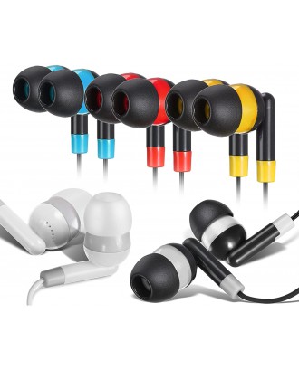 Bulk Earbuds Headphones Wholesale Earphones - Keewonda 100 Pack Disposable Ear Buds Bulk Multi Colored Headphones for School Classroom Students Bulk Earbuds Headphones Wholesale Earphones - Keewonda 100 Pack Disposable Ear Buds Bulk Multi Colored Headphones for School Classroom Students